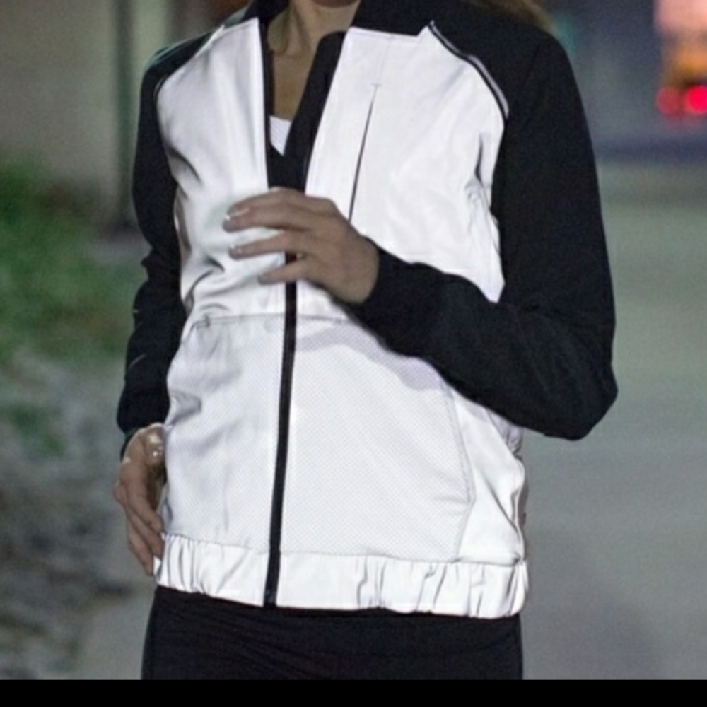Lululemon Reflective Bomber Jacket.